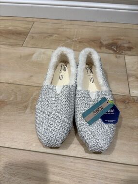 TOMS Women's Alpargata Cozy Sweater Knit slip-on shoes